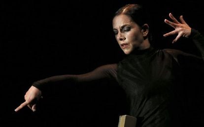 La bailaora Eva Yerbabuena, durante su espectáculo "¡Ay!".