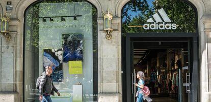 Una tienda de Adidas en Barcelona.