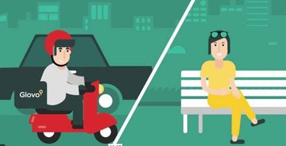 Glovo entrega todo tipo de productos en un tiempo medio de 30 minutos.
