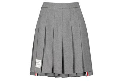 Falda de Thom Browne. Como las del uniforme escolar.
