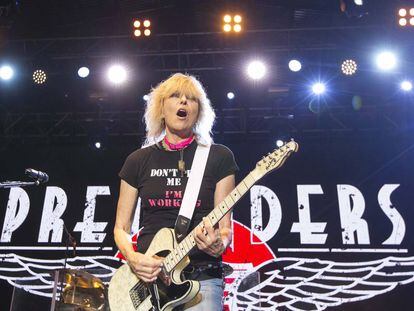 Chrissie Hynde, anoche en el concierto en A Coruña.