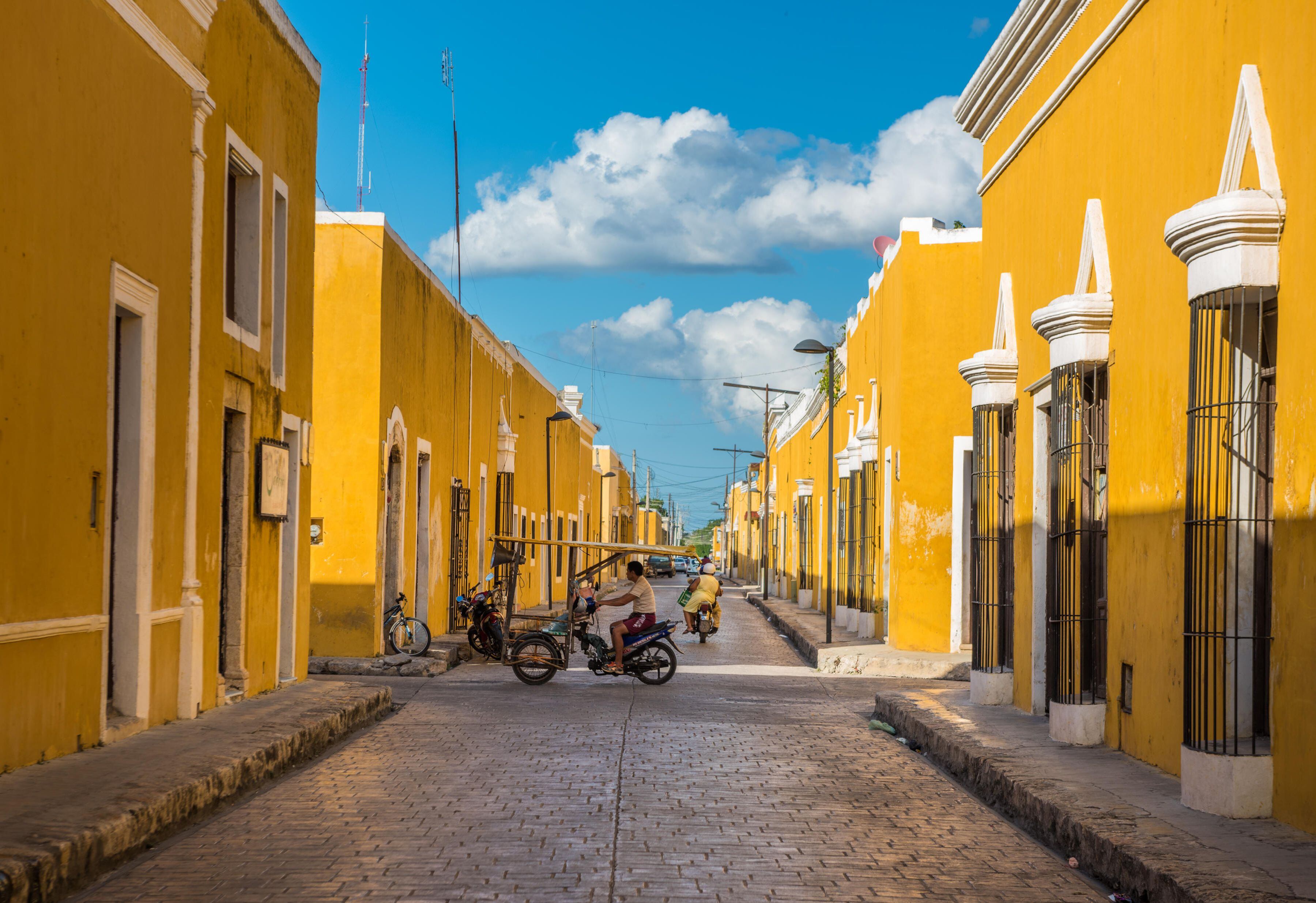 La ciudad colonial de Izamal en el Estado de Yucatán.