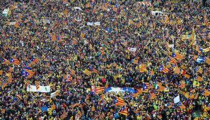 Manifestación celebrada este jueves en Bruselas