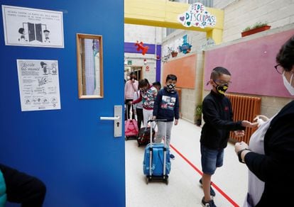 Un colegio de Navarra el pasado mes de octubre.