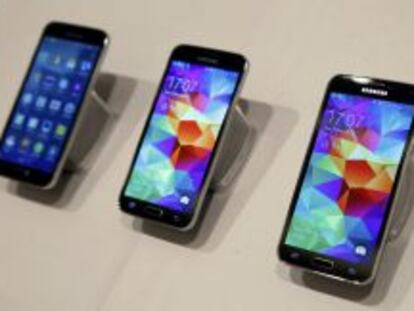 Nuevo Galaxy S5 de Samsung, durante el &uacute;ltimo Mobile World Congress.