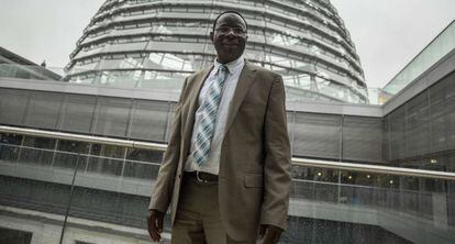 El parlamentario Karamba Diaby, en el Reichstag, ayer. 