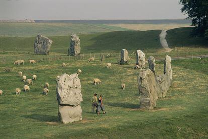 Monumentos neolíticos en Avebury, en el condado de Wiltsire, Inglaterra.