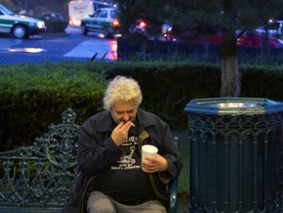 El músico Daniel Johnston en Xalapa.