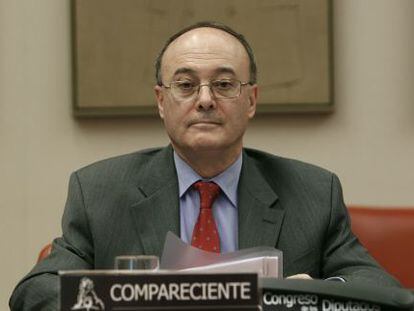 Luis Mar&iacute;a Linde en el Congreso de los Diputados.
