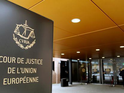 Entrada del Tribunal de Justicia Europeo, en Luxemburgo en enero de 2017.