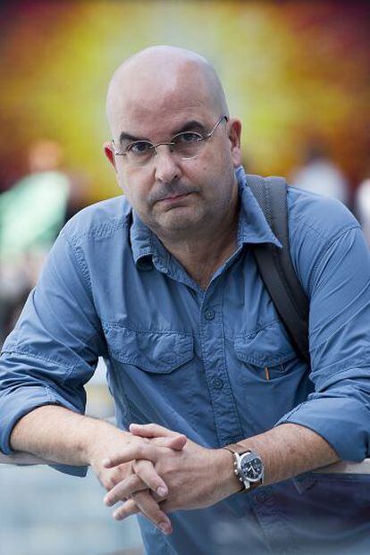 Eduardo Lalo, ayer en el Congreso de la Lengua Española.