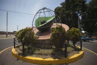 El monumento al aguacate en Tancítaro (Michoacán).