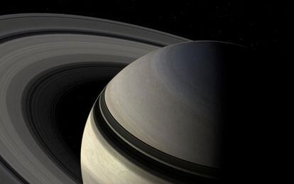 El planeta de los anillos fotografiado por la sonda espacial <i>Cassini</i>.