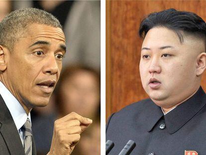 Obama y Kim Jong-un.