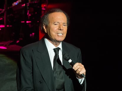Julio Iglesias en una actuación en el Royal Albert Hall en Londres, en mayo de 2014.