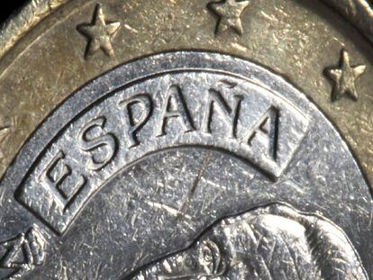 En la imagen, una moneda de euro. 