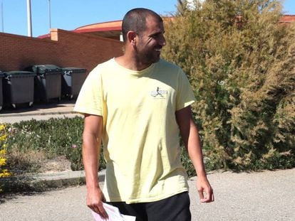 Carlos Aranda sale de la prisión de Zuera el pasado 31 de mayo.