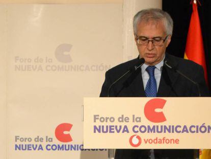 Nemesio Rodríguez, este viernes en el Foro de la Nueva Comunicación.