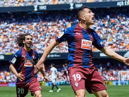 El gol de Charles en Mestalla la temporada pasada. 