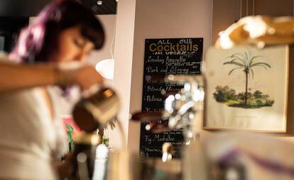 Un restaurante vegano de la cadena Mildreds el 4 de enero de 2020 en Londres.