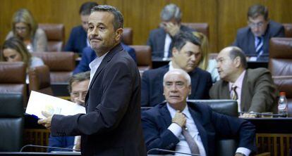 Jos&eacute; Antonio Castro, tras su intervenci&oacute;n en el debate de la comunidad.