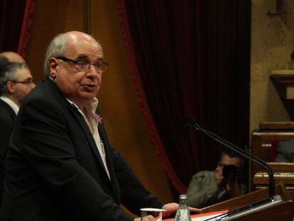 El presidente del grupo parlamentario de Catalunya S&iacute; que es Pot, Llu&iacute;s Rabell.