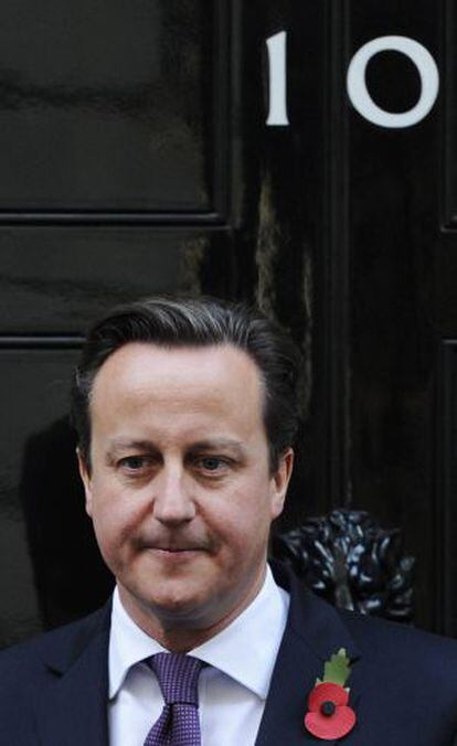 David Cameron, este viernes en Londres.