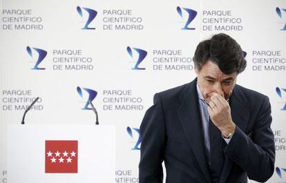 Ignacio González, durante la visita al Parque Científico de Madrid