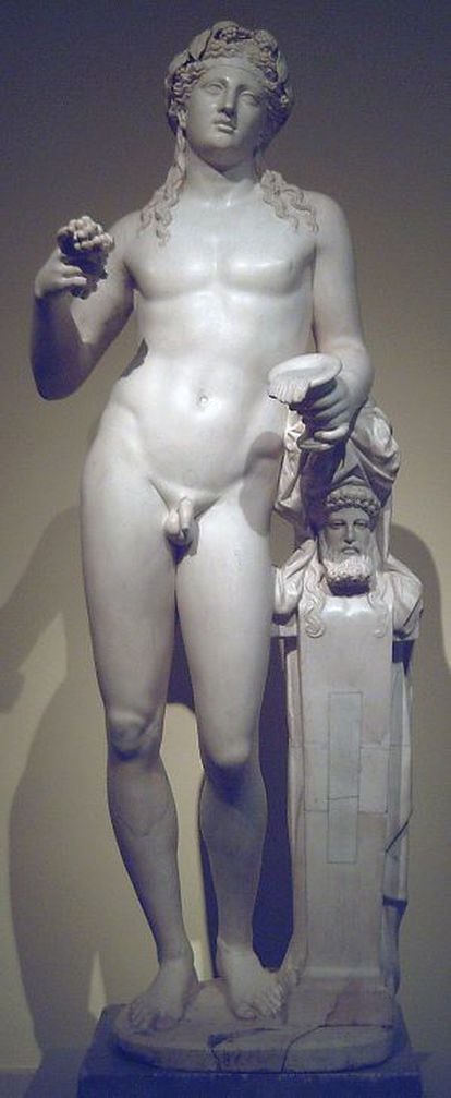 Estatua romana de Dioniso.