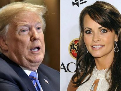 Trump y la modelo Karen McDougal.