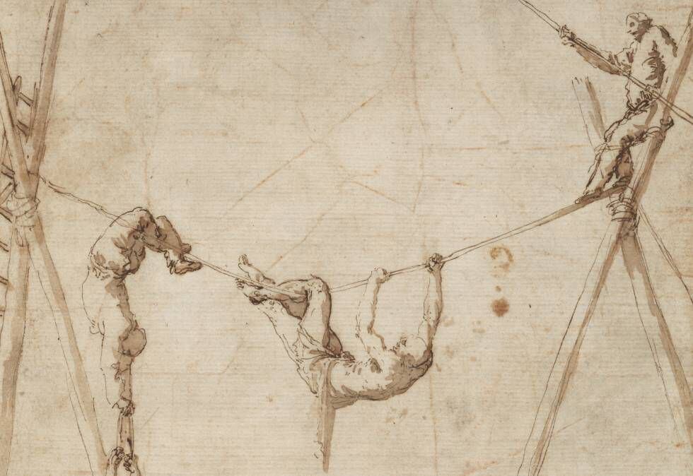 Acróbatas en la cuerda. José de Ribera (1637-1640). José de Ribera.