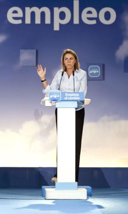 Cospedal, durante su intervención en el Foro Popular