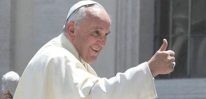 El papa Francisco a su llegada el miércoles a la Plaza de San Pedro.