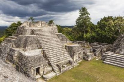 Ruinas mayas de Caracol, en Belice.