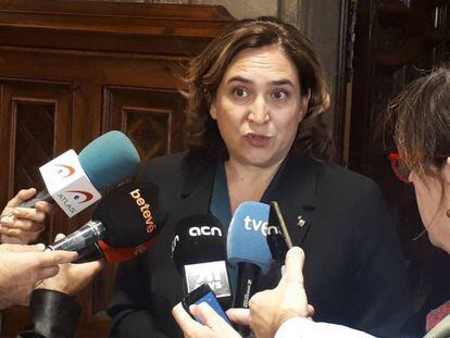La alcaldesa de Barcelona, Ada Colau. En vídeo, las declaraciones de la alcaldesa.