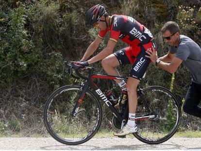Samuel Sánchez durante la Vuelta.