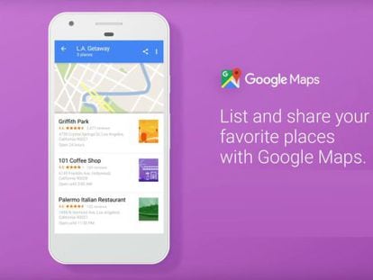 Google Maps ya permite crear y compartir listas de nuestros lugares favoritos