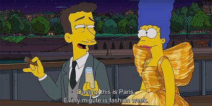 "Querida, esto es París. Todo el rato hay semanas de la moda". Una de las frases imperdibles del capítulo de 'Los Simpsons' y Balenciaga.