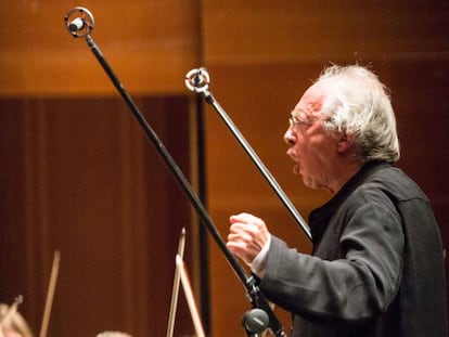 El director Philippe Herreweghe en la Quincena Musical.