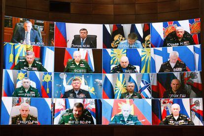 Reunión organizada por el Ministerio de Defensa ruso, el pasado 29 de abril.
