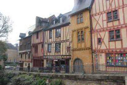 Casas medievales en Le Mans.