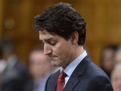 El primer ministro Justin Trudeau en el Parlamento de Canad&aacute;