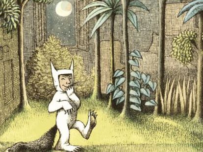 Max en su habitación en 'Donde viven los monstruos' (Kalandrka), de Maurice Sendak.