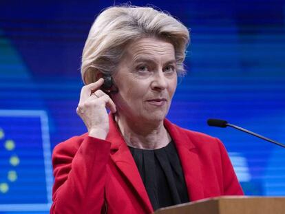 La presidenta de la Comisión, Ursula von der Leyen. AP