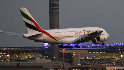 Un Airbus A380 para la aerol&iacute;nea Emirates