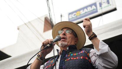 Bernardo Arévalo, candidato del partido Semilla a la segunda vuelta de las elecciones en Guatemala.