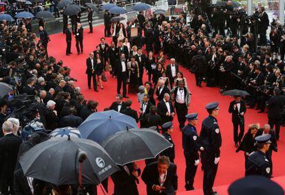 Una imagen de la alfombra roja de Cannes. 