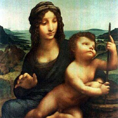 <i>La virgen del huso</i>, atribuido a Da Vinci.