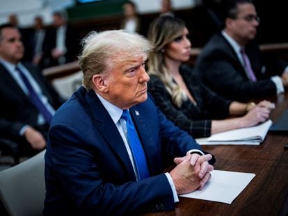 El expresidente Donald Trump, el pasado 6 de noviembre en el juicio civil contra la Organización Trump por fraude, en Nueva York.