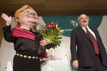 La Grossa, amb el conseller Andreu Mas-Colell.
